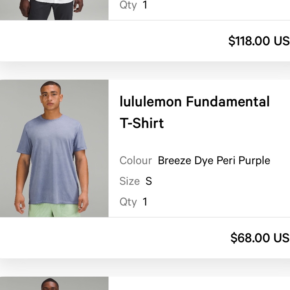 lululemon | Fundamental T-Shirt in Breeze Dye Blue (Small) - Picture 8 of 13